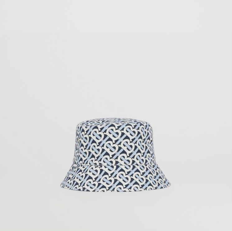 A bucket hat with an all over print.