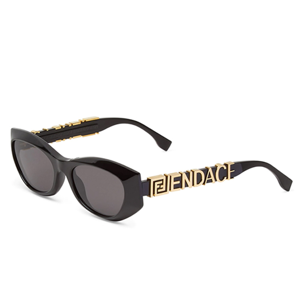 A pair of sunglasses with the name " fendi ".